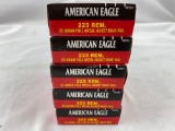 Five boxes of American eagle ammo