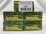 five full boxes of remington ammo