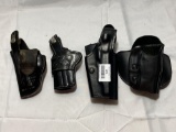 4 black holsters