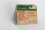 .22 Hornet ammo