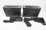 Shotgun forearm, buttstock & ammo cans
