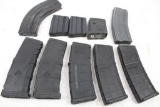 Nine AR15 Mags & 1 7.62x39 mag