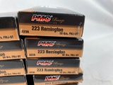 25 Full boxes of PMC bronze ammo