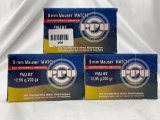 three full boxes of PPU ammo