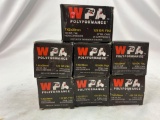 seven full boxes of WPA polyformance ammo