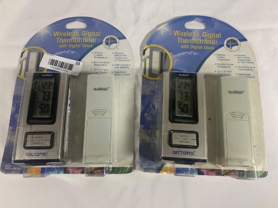 Wireless digital thermometers