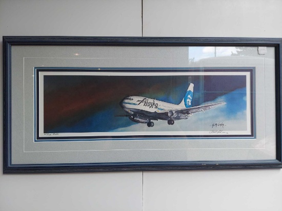 Framed Alaska Airlines Art by Keith Greba