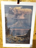 Print Mt. Redoubt Volcano Eruption April 21st 1990 by Ed Tussey
