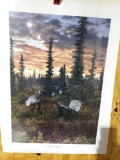 Print Caribou Dusk By Ed Tussey