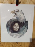 Print Eagle Man by Joanne George