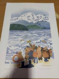 Print Lena Cove & Memorial at Sea by Rie Munoz