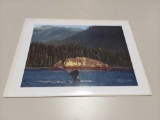 Print White Rock, Orcas Procession by Terry Pyles