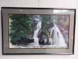 Framed Inside Passage Waterfall By Ed Tussey