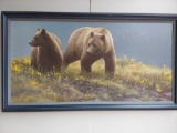 Framed Bears Looking Surprised By Robert Bateman
