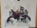 Print Killer Whale Celebration by Joanne George