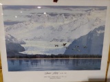 Print Glacier Flyby by Ed Mills