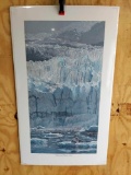 Print Glacier and Harbor Seals By Ed Tussey