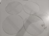 4 11 inch Glass circles