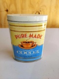 Pure Made Cocoa Metal Can