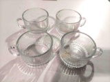 4 Glass set of Soup Bowls