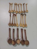 20 Carved Wooden spoons