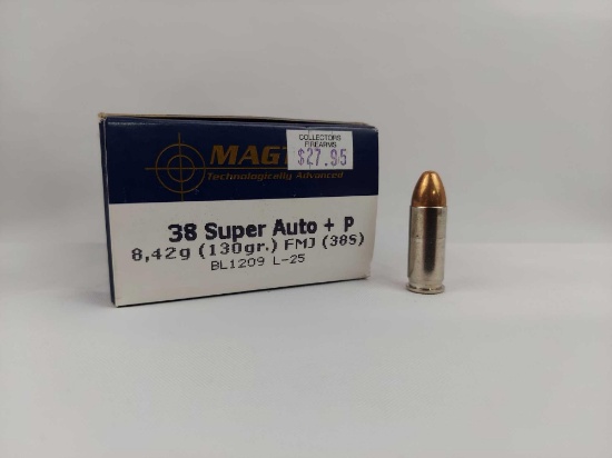 MagTech .38 Super Auto+P 130GR FMJ 50 rounds