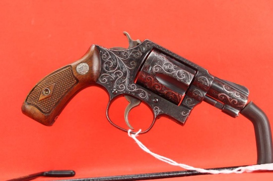 Engraved Smith & Wesson Mod 36