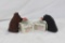 Two Pachmayr revolver grips. One rubber for Ruger BlackHawk and one wood for S&W K/L frame. New in
