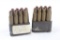 .30-06 Blank ammo. 2 M1 Garand clips with 16 rounds total.
