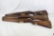 Three used wood stocks for M1 garand, with painted numbers on stock.