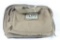 One Tan zippered canvas range bag with leather shoulder strap. Like new.
