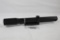 One Bushnell 3-8 x 22 rifle scope with rail mount. Like new condition.
