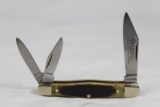 One Russell green bone handle 3 blade Whittler. As new.