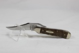 Case Russlock single blade wood burl handle. Like new. 2002.