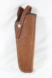 One brown tooled leather El Paso right handed holster for Ruger. Like new.