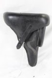 One black leather German Luger or PPK holster, Used like new.