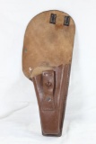 One German Luger brown leather flap holster. New.