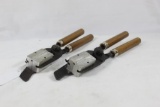 Two wood handled bullet molds. Used in good condition.