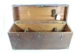 One old wooden gun cleaning box. Empty. Used.