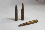 Danish Krag ammo, box of 20 and a box of 18 rounds of unknown ammo.