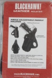 Blackhawk angle adjustable paddle holster for 1911 Commander size autos. Leather. Appears as new in
