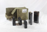 Mag pouch & 5 mags. Ruger Mini-14, 2 M1 Carbine 15 round, 2 M1 Carbine 5 rd.