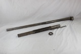 Shotgun barrel & mag tube. In the white. Probably for a Winchester Model 12.