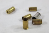 Assorted empty brass, approx 50 rounds, various calibers..