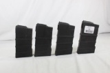 Four Ruger mini 14 black plastic magazines. Used in good condition.