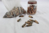 Mixed bag of pistol and rifle bullets. Like new. Approx count 150 +/-.