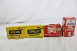 Four boxes 6.5 bullets. Two Hornady 129 gr Spire point and two boxes of Speer, one 120 gr Spitzer