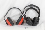 Two ear muff hearing protection. One is electronic noise reduction and one straight. Like new.