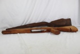 One like new wood SKS rifle stock. With some parts and one new wood Remington BDL stock.