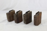 Four 7.62 x 45 Czech VZ 52 rifle magazine. Used, rusty, but functional.